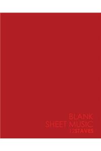 Blank Sheet Music - 12 Staves