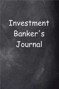 Investment Banker's Journal Chalkboard Design
