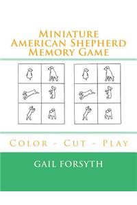 Miniature American Shepherd Memory Game