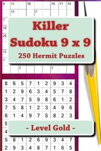 Killer Sudoku 9 X 9 - 250 Hermit Puzzles - Level Gold