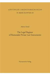 Classification and Categorization in Ancient Egypt / The Legal Register of Ramesside Private Law Instruments