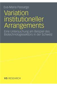 Variation Institutioneller Arrangements
