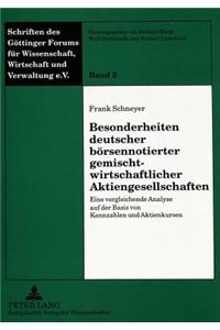 Besonderheiten Deutscher Boersennotierter Gemischtwirtschaftlicher Aktiengesellschaften