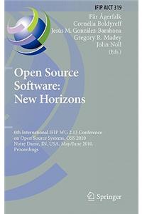 Open Source Software: New Horizons