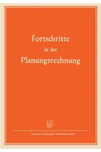 Fortschritte in Der Planungsrechnung