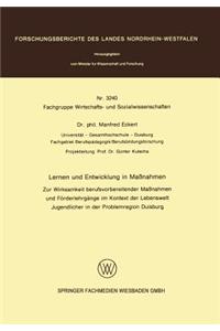 Lernen und Entwicklung in Maßnahmen