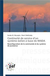 Continuité de Service D Un Système Éolien À Base de Mada