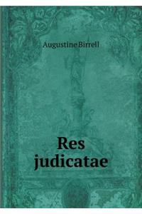 Res Judicatae