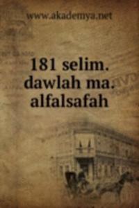 181 selim.dawlah ma.alfalsafah