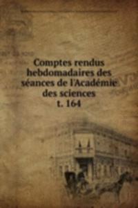 Comptes rendus hebdomadaires des seances de l'Academie des sciences