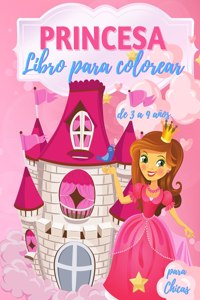 Libro para colorear de princesas para niñas de 3 a 9 años: 40 hermosas ilustraciones de princesas para colorear, increíble libro de actividades y coloreado de princesas para niñas, niños, jóvenes y niños de 