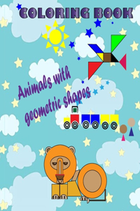 Coloring Book Animals with Geometric Shapes
