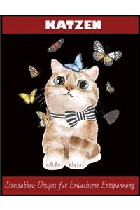Katzen Stressabbau-Designs für Erwachsene Entspannung