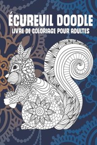 Écureuil Doodle - Livre de coloriage pour adultes