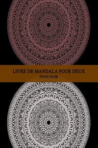 Livre de mandala pour deux fond noir