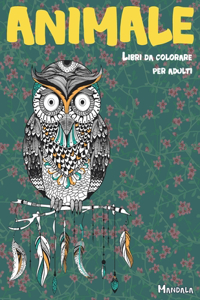 Libri da colorare per adulti - Mandala - Animale