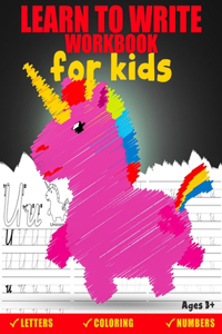 learn to write workbook for kids