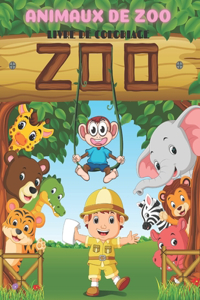 Animaux de Zoo - Livre de Coloriage