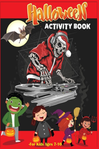 Halloween Activity Book For Kids Ages 7-10