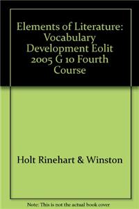 Elements of Literature: Vocabulary Development Fourth Course