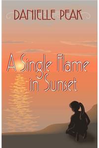 A Single Flame in Sunset