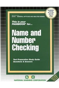 Name and Number Checking