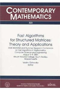 Fast Algorithms for Structured Matrices