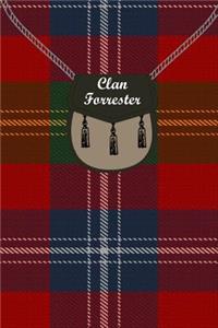 Clan Forrester Tartan Journal/Notebook