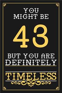 43rd Birthday Journal