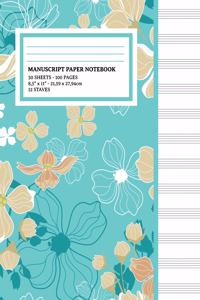Manuscript Paper Notebook