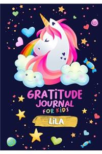 Gratitude Journal for Kids Lila: A Unicorn Journal to Teach Children to Practice Gratitude and Mindfulness / Children Happiness Notebook