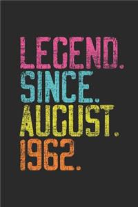 Legend Since August 1962