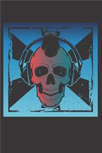 Rocker Skull Notebook Journal