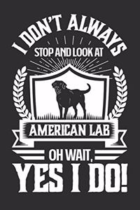 I Don't Always Stop and Look At American Labs OH Wait, Yes I Do!