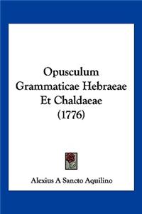Opusculum Grammaticae Hebraeae Et Chaldaeae (1776)