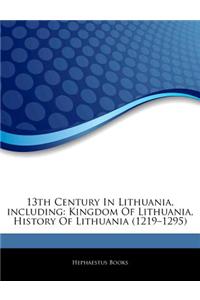Articles on 13th Century in Lithuania, Including