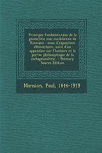 Principes fondamentaux de la géométrie non euclidienne de Riemann