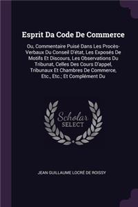 Esprit Da Code De Commerce