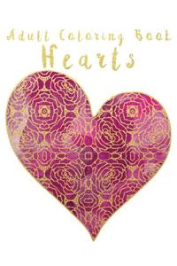 Adult Coloring Book - Hearts