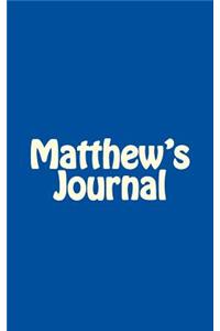 Matthew's Journal