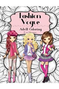 Fashion Vogue Adult Coloring Book