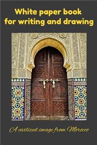 White paper book for writing and drawing