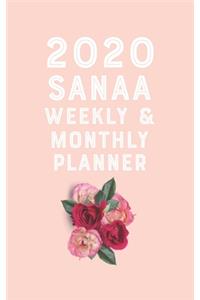 SANAA planner 2020-2021, planner calendar 2020 for SANAA Monthly Weekly 2020 Planner A beautiful