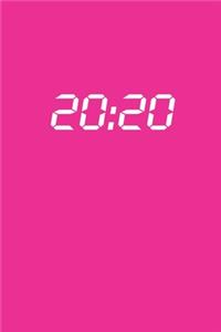 20: 20: Tagesplaner 2020 A5 Pink Rosa Rose