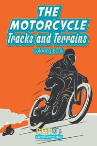 Motorcycle Tracks and Terrains Coloring Book