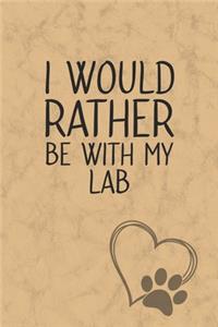 I Would Rather Be With My Lab
