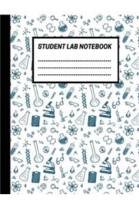 Student Lab Notebook: Life Sciences Student Lab notebook, 1/4 inch square grid Lab journal Log book for Science/Research students (8.5 x 11'', 150 pages)