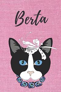 Berta Notizbuch DIN A5 Katze / Malbuch / Tagebuch / Journal / Geschenk