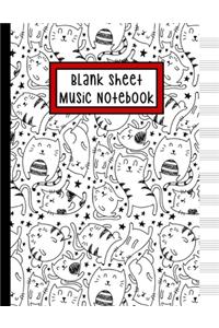 Blank Sheet Music Notebook