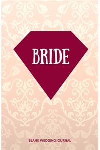Bride Small Size Blank Journal-Wedding Planner&To-Do List-5.5